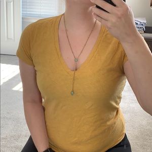 3/$20 Lucky Brand Gold Necklace with Blue Accent